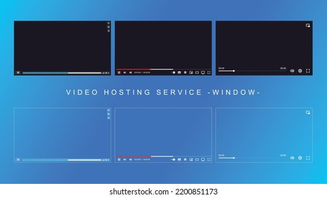 Tres tipos de ventanas utilizadas en los servicios de vídeo compartido