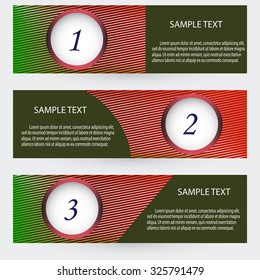 Three vector paper tags