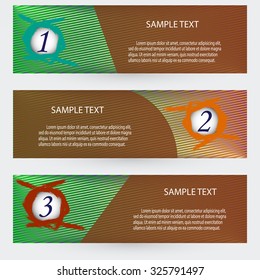 Three vector paper tags