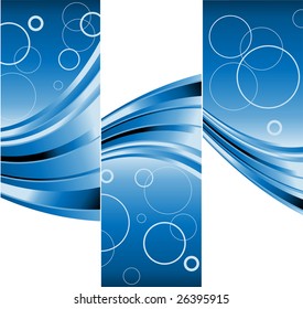 three vector vertical templates with copy space