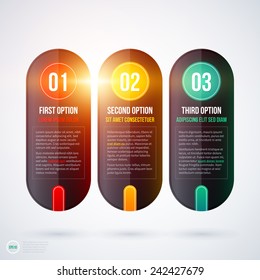 Three vertical banners on white background. EPS10