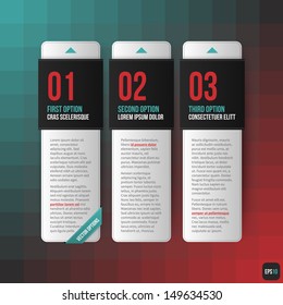 Three vertical banners. Useful for web design. EPS10.