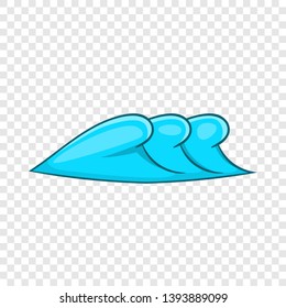 Three waves icon. Cartoon illustration of three waves vector icon for web