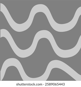 Three wavy lines on a gray background.
