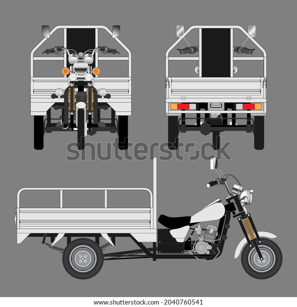 three wheel\
cargo tricycle, three wheel\
motorcycle