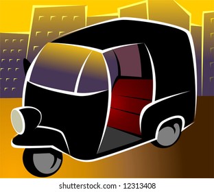 three wheeler auto rickshaw	