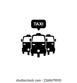 Signo de tres ruedas. Logo de taxi o de aparcamiento. Tuk tuk. Diseño minimalista plano. vector negro de fondo blanco.