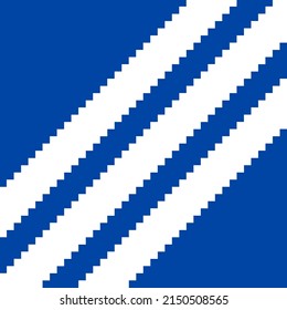 Tres franjas de oro rojo azul blanco negro diagonal de plástico vector de arte