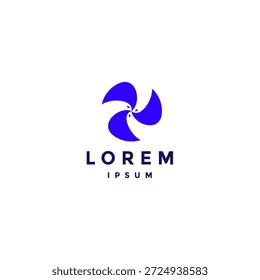 Tres Palomas Blancas En Un Diseño De Logotipo De Hélice. Tres palomas blancas que giran desde el diseño del logotipo de la hélice.