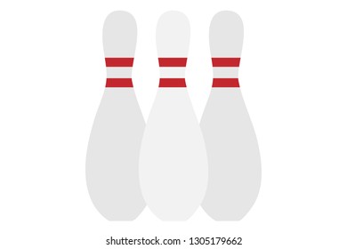 Three white skittles