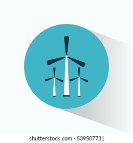 three wind energy generator production