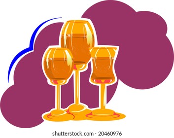  three wine glass with a background	