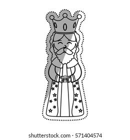 Three wise man cartoon icon vector illustration graphic design