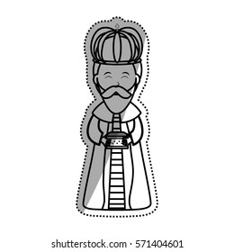 Three wise man cartoon icon vector illustration graphic design