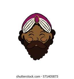 Three wise man cartoon icon vector illustration graphic design