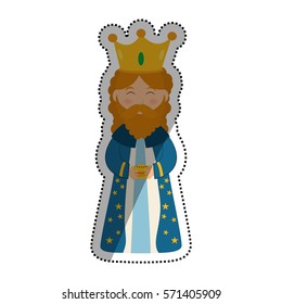 Three wise man cartoon icon vector illustration graphic design