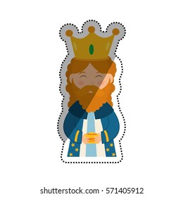 Three wise man cartoon icon vector illustration graphic design