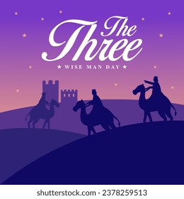 The Three Wise Man Day illustration vector background. Vector eps 10