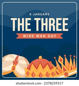 The Three Wise Man Day illustration vector background. Vector eps 10