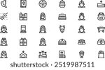 Three wise men icons High-Quality Vector Icons Collection with Editable Stroke. Ideal for Professional and Creative Projects.