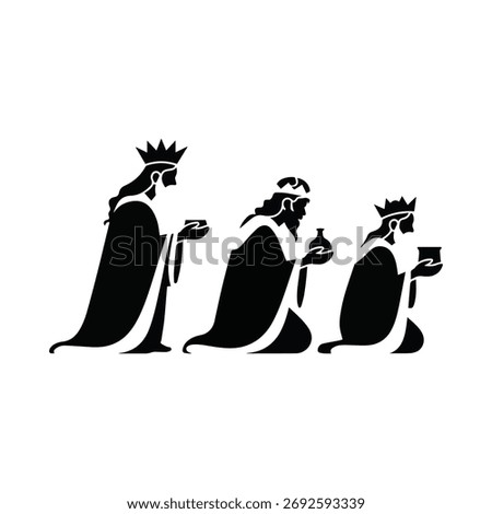 Three Wise Men Nativity Silhouette kings magi