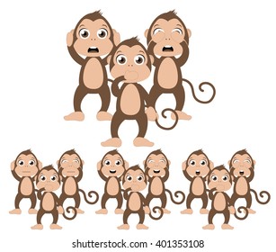 Three wise monkeys