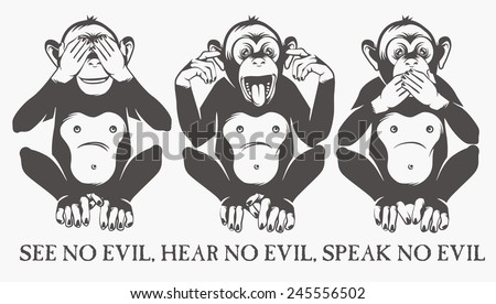 The three wise monkeys