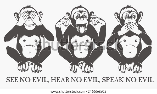 The three wise\
monkeys