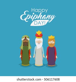 The three wisemen cartoon design
