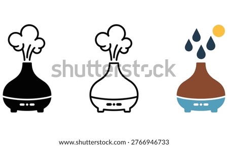 Three witches brewing potions in a mystical cauldron