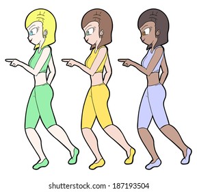 Three women