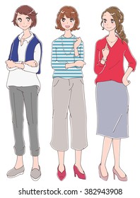 Three women