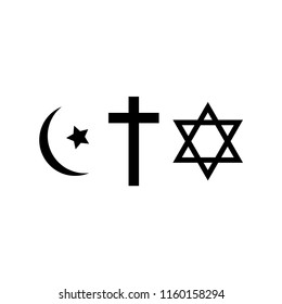 three world religions symbols