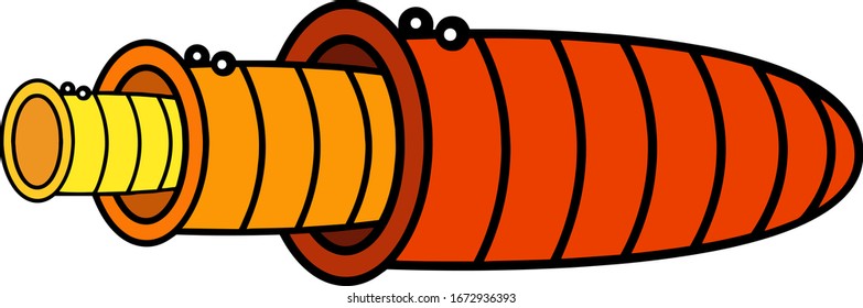 Three worms eating one another cartoon vector