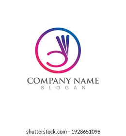 Logotipo de garantía vectorial de tres años
