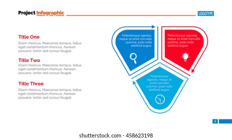 Three Zones in Triangle Slide Template
