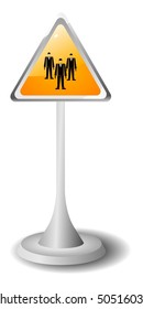  Three-coal sign on a rack