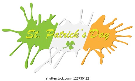 Three-colored abstract background, illustration.