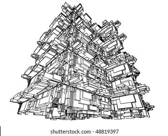 three-dimensional abstract