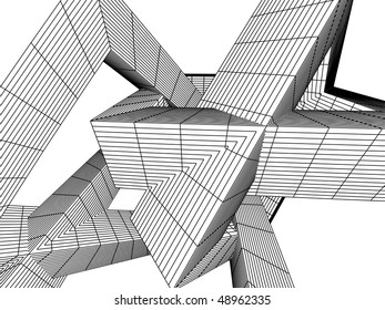 three-dimensional abstract