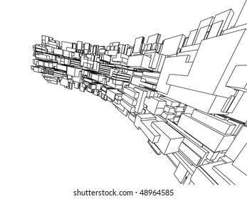 three-dimensional abstract