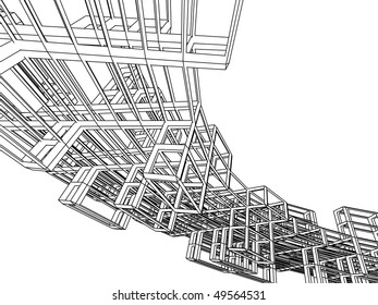 three-dimensional abstract