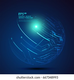 Three-dimensional abstract planet,meaning globalization, internationalization	