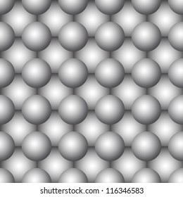 Three-dimensional abstract spherical seamless vector background