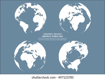 Three-dimensional abstract vector planet,meaning globalization, internationalization