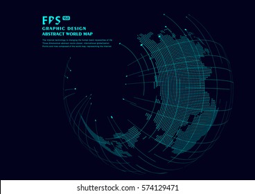 Three-dimensional abstract vector planet,meaning globalization, internationalization