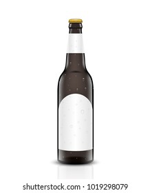Three-dimensional beer bottle