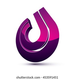 Icono gráfico colorido tridimensional aislado en el elemento de diseño vectorial de idea de trabajo en equipo blanco. Resumen del símbolo especial de la compañía.