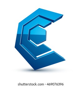 Three-dimensional colorful graphical icon isolated on white, teamwork idea vector design element. Abstract company special symbol.
