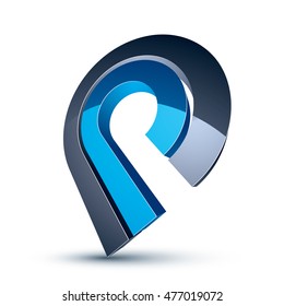 Three-dimensional colorful graphical icon isolated on white, teamwork idea vector design element. Abstract company special symbol.
